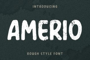Amerio: The Stunning Grunge Display Font for Handmade Brands