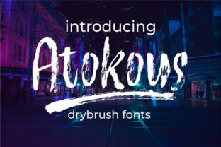 Atokous: A Bold Display Typeface for Modern Editorial Design