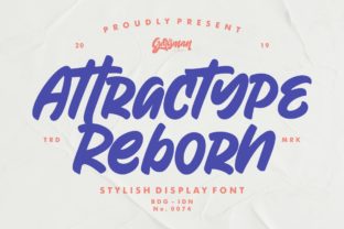 Attractype Reborn: A Bold Display Typeface for Modern Campaigns