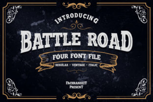 Battle Road: A Vintage Display Typeface for Bold Editorial Design