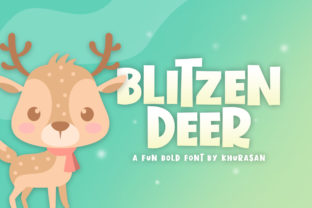 Blitzen Deer: A Winter-Inspired Display Font for Holiday Designs
