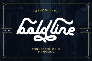 Boldline: The Connected Display Typeface for Modern Digital Brands