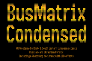 Bus Matrix: The Urban Display Typeface for Bold Editorial Design