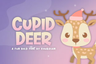 Cupid Deer Font for Festive Editorial Design