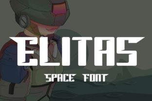 Elitas Font: A Futuristic Display Typeface for Handmade Brands