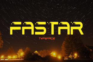 Fastar: The Spacey Display Font for Handmade Creators