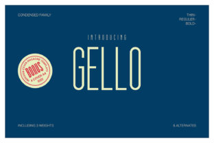 Gello: A Modern Display Font for Editorial Design