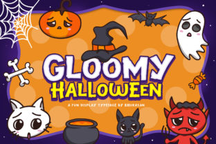 Gloomy Halloween: The Spooky Display Typeface for Web Design