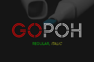 Gopoh: A Minimal Futuristic Font for Modern Maker Brands
