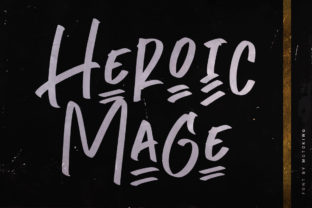 Heroic Mage: A Handwritten Display Font for Creative Makers