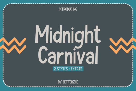 Midnight Carnival: The Perfect Quirky Typeface for Your Craft Projects