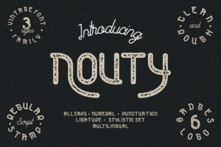 Nouty: A Vintage Sans Serif Typeface for Editorial Design
