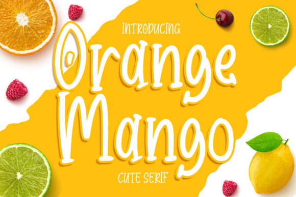 Orange Mango: A Sweet Display Font for Creative Makers