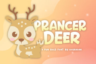 Prancer Deer: A Cheerful Display Font for Holiday Designs