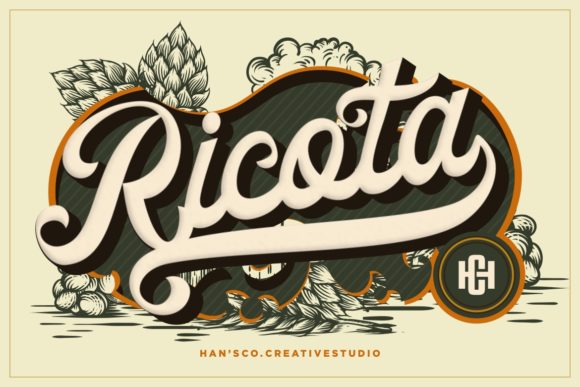 Ricota: A Vintage Font for Handmade Creations