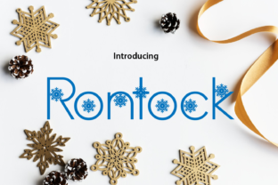 Rontock: A Playful Display Font for Seasonal Crafts