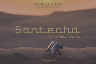Santecha: A Modern Display Typeface for Digital Design