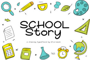 School Story: A Whimsical Display Typeface for Modern Web Design