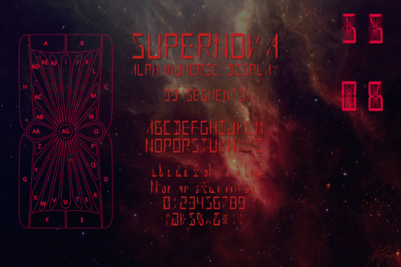 Supernova Alphnum: A Bold Display Font for Editorial Design