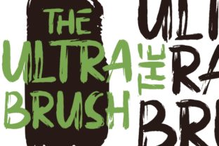 The Ultra Brush: A Display Font for Bold Digital Branding