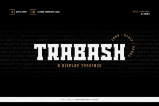 Trabash: The Unique Display Typeface for Handmade Branding